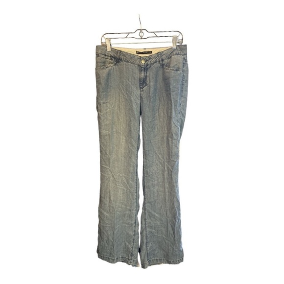 Zara Women Wide Leg Lyocell Pants Size 4 EF1 - Picture 1 of 6